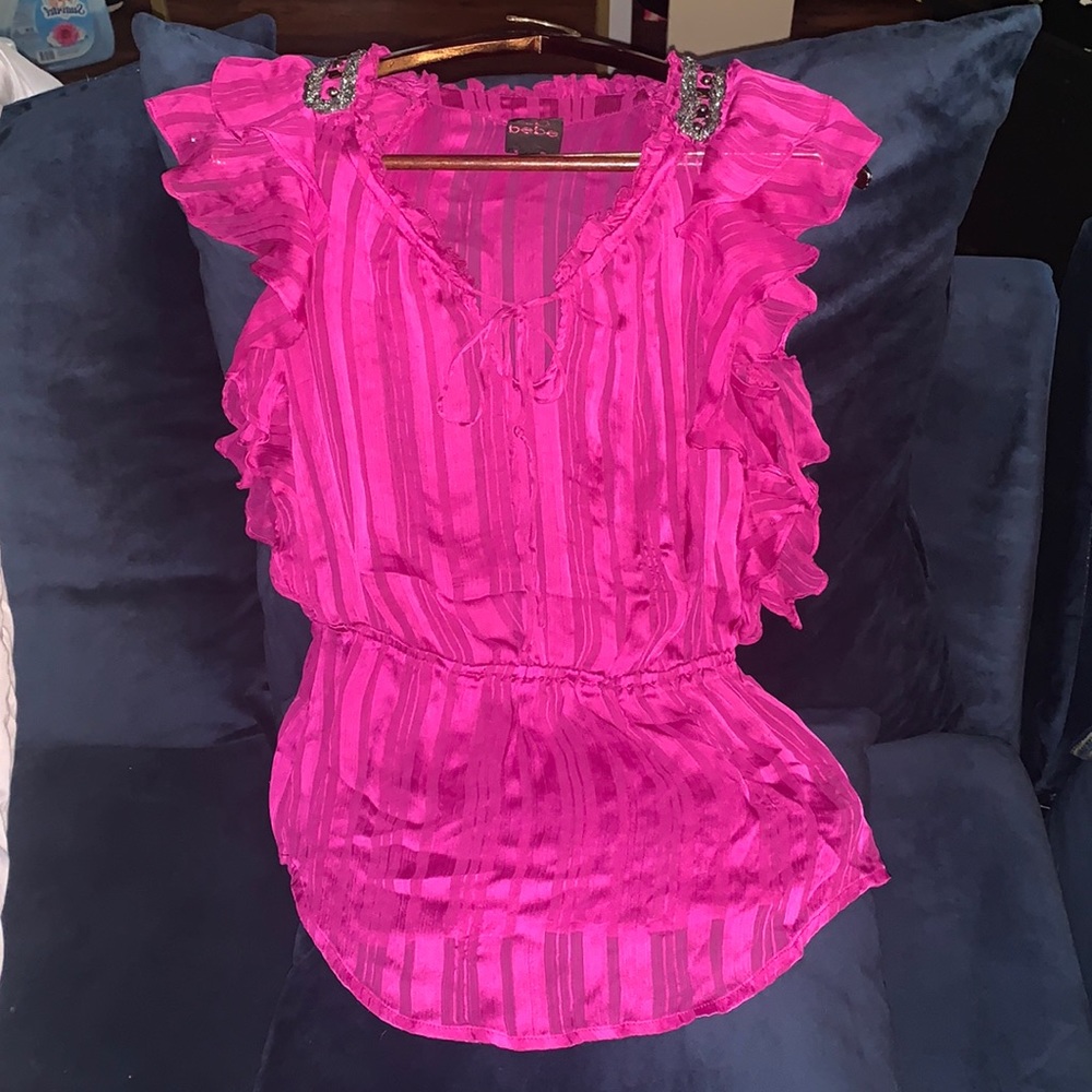 Hot pink blouse